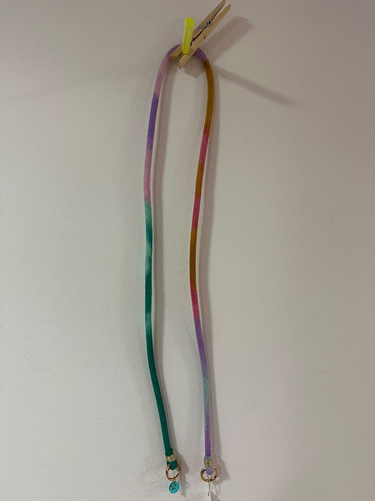 Handykette | Pastell Mix Grün-Lila-Rosa