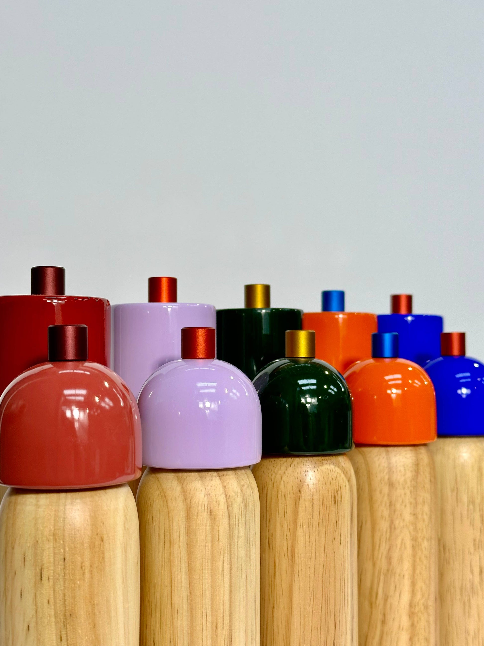 MÆGEN Salz– und Pfeffermühle | Orange und Blau Aufgeweckt