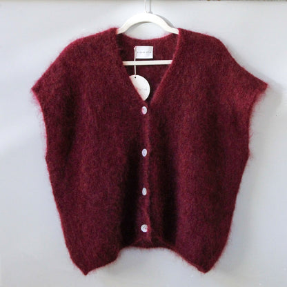 Weste Polly (Oversized) | Bordeaux