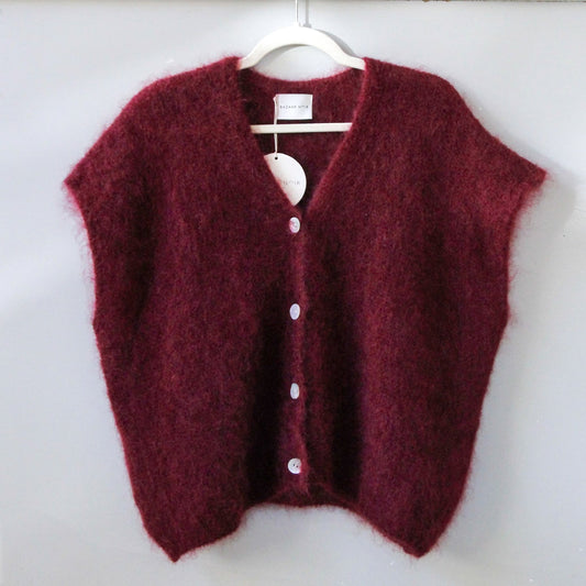 Weste Polly (Oversized) | Bordeaux