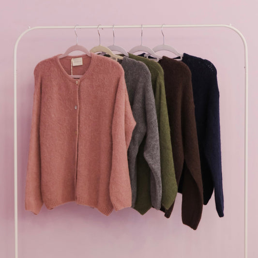 Strickjacke Candy | Olive