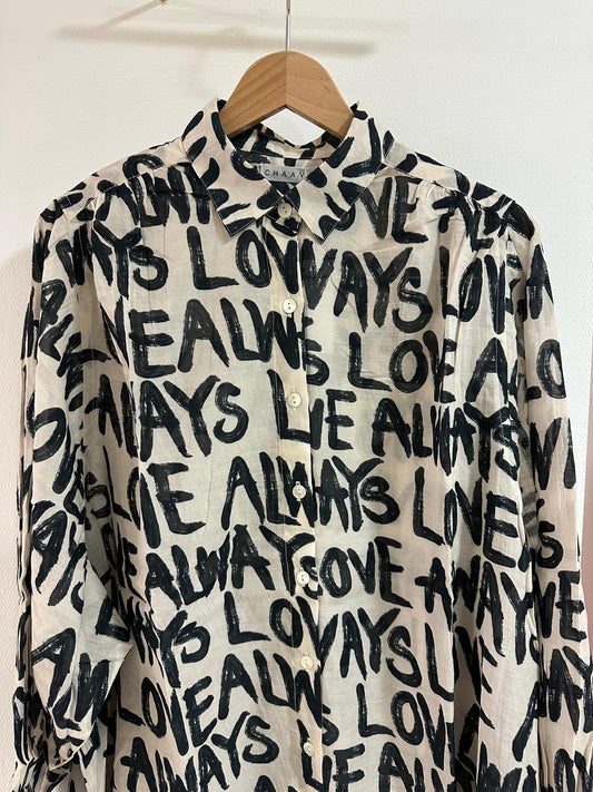 Chaaval Alma Bluse | Schwarz auf Creme | pre-order Mitte Mai Aufgeweckt