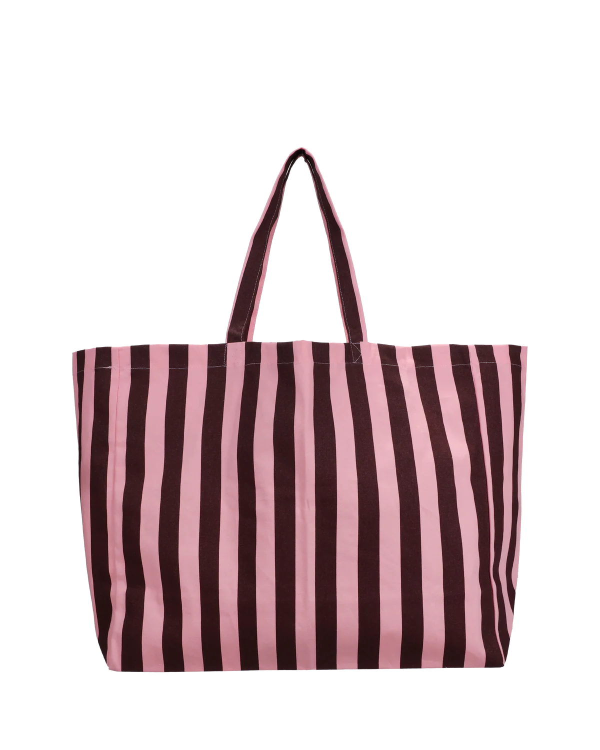 Kado Design Strandtasche Baumwolle Streifen | Schokolade + Kaugummi Aufgeweckt