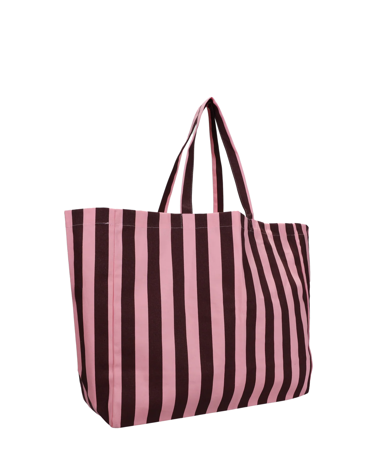 Kado Design Strandtasche Baumwolle Streifen | Schokolade + Kaugummi Aufgeweckt