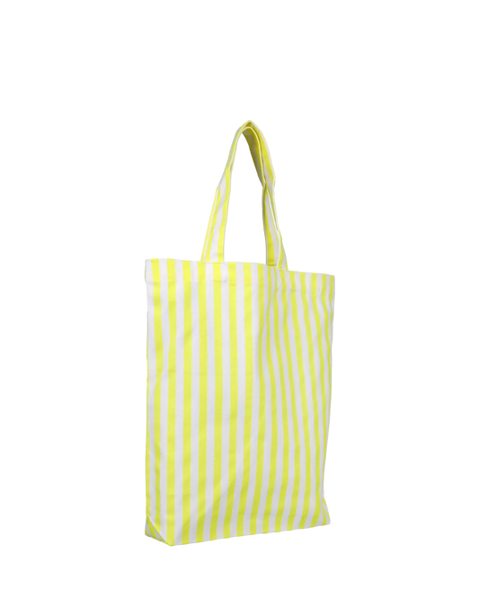 Kado Design Baumwolltasche Streifen | neongelb Aufgeweckt