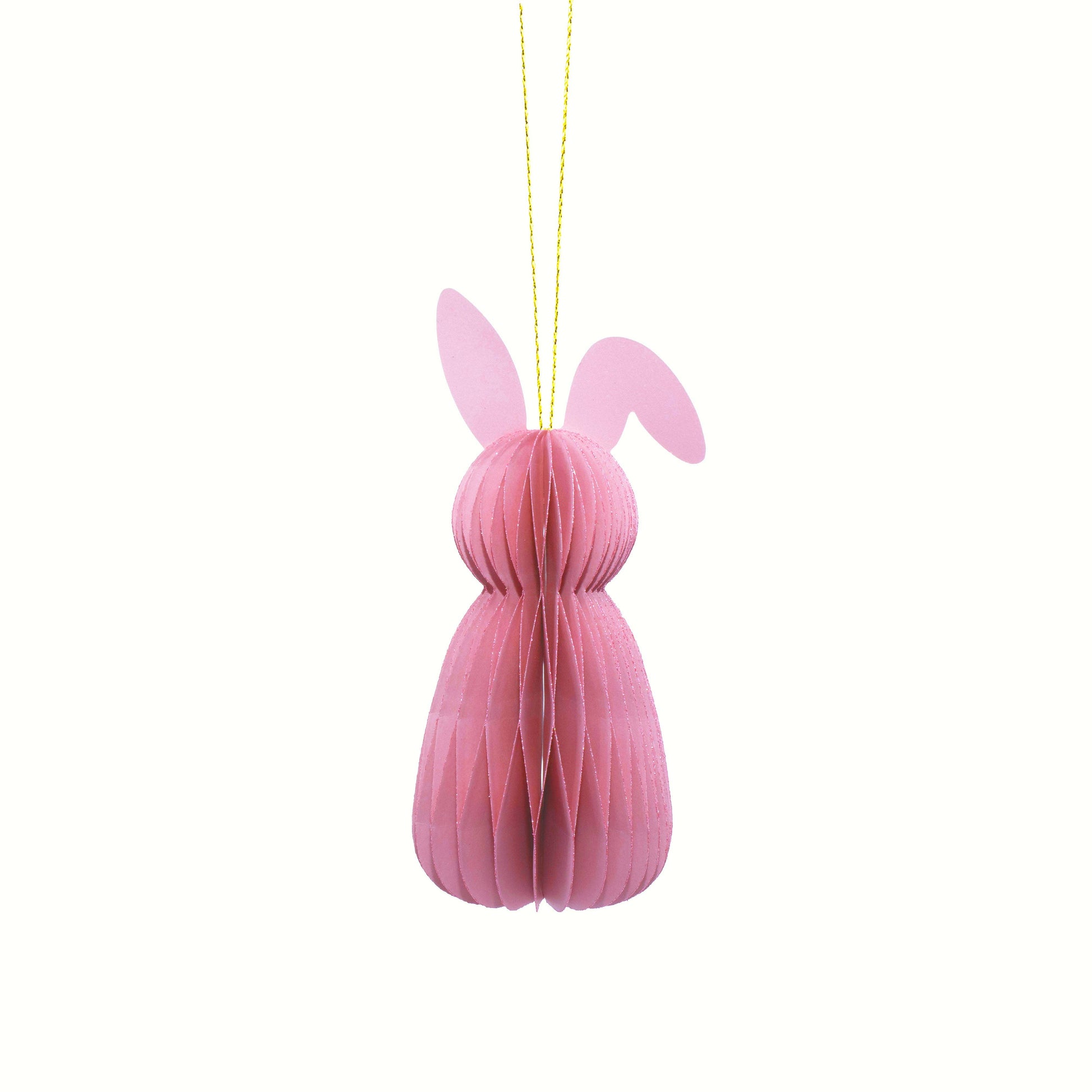by Vivi. Paper Easter Bunny Pendant 15 cm: Rosa Aufgeweckt