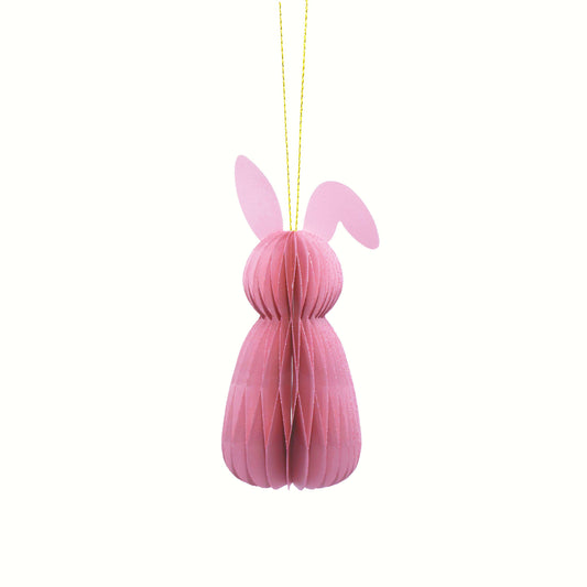 by Vivi. Paper Easter Bunny Pendant 15 cm: Rosa Aufgeweckt