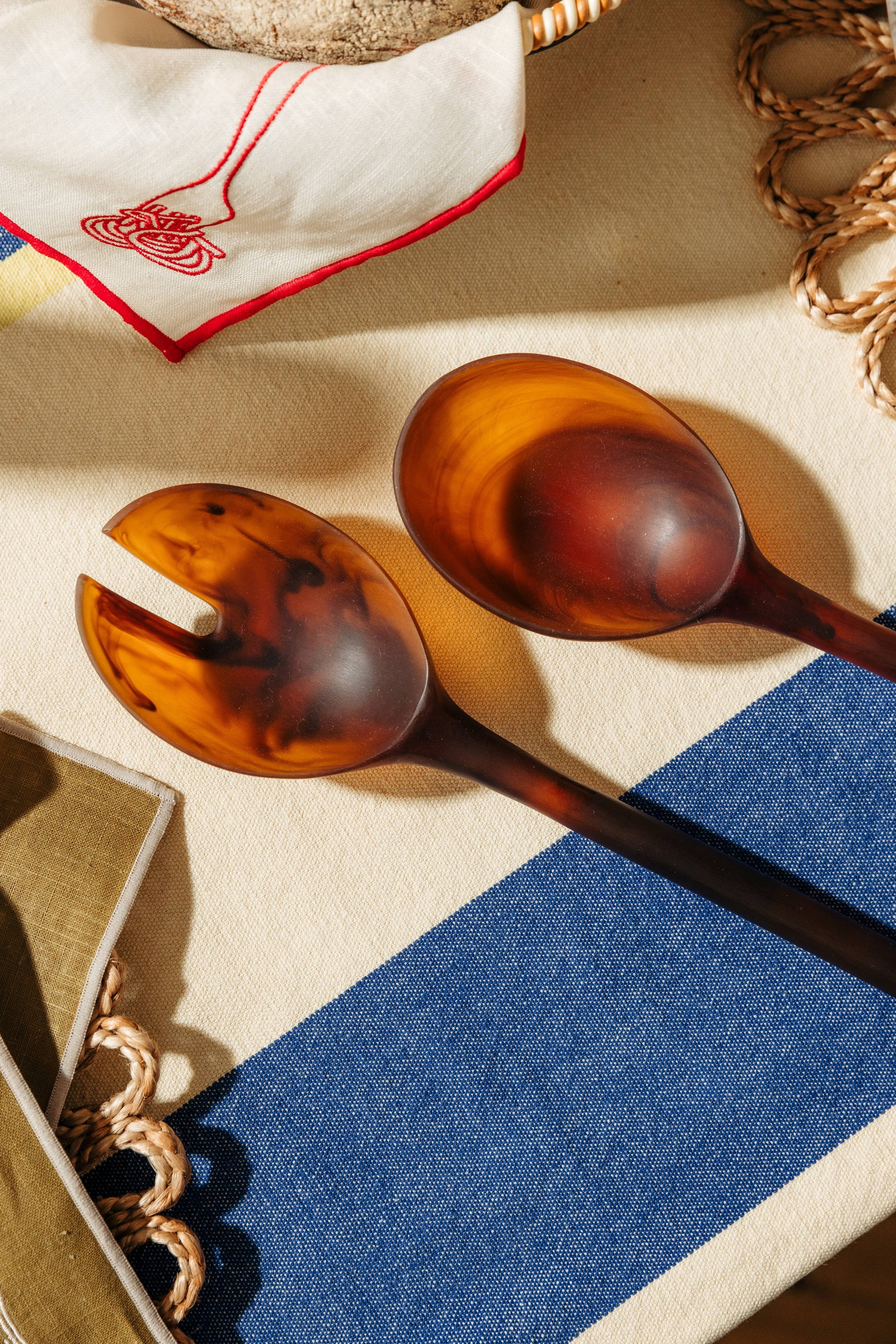 MÆGEN NEUE Salatbesteck - Bernsteingarnitur Aufgeweckt