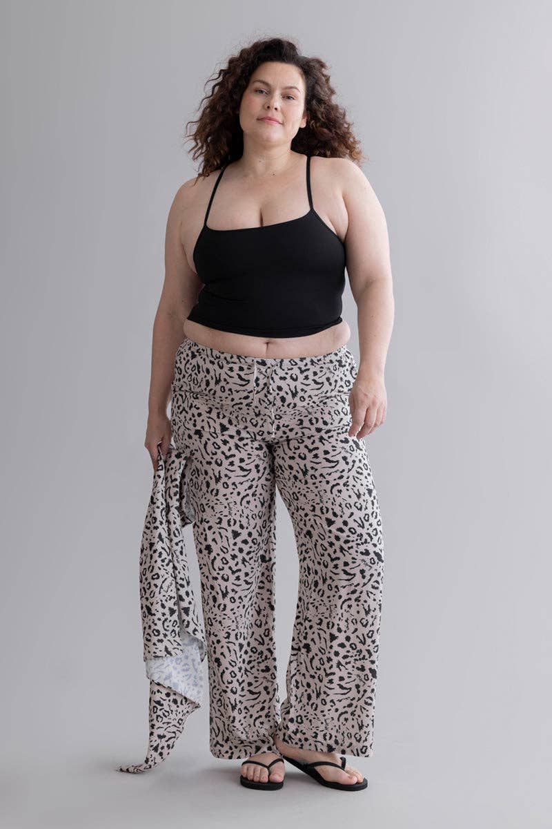 Hey Honey Summer Pants Mono Leo Oatmeal Aufgeweckt