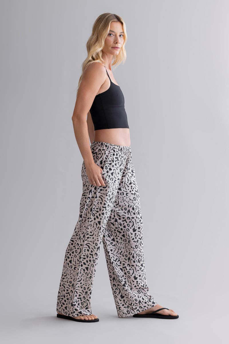 Hey Honey Summer Pants Mono Leo Oatmeal Aufgeweckt