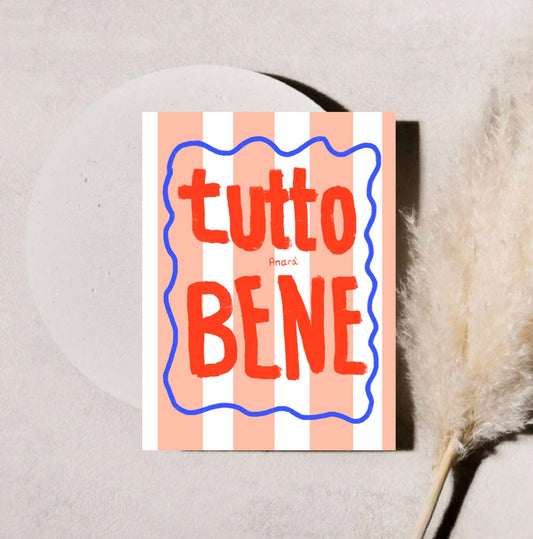 Ute Arnold / Hej.Ibiza Tutto Bene Postkarte Aufgeweckt