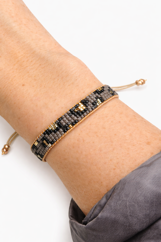 NINI magnifique Perlenarmband breit | verschiedene Farben Aufgeweckt