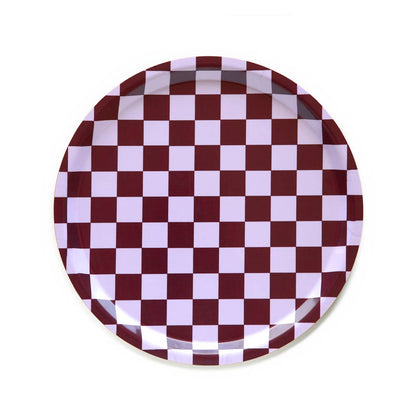 BLU KAT Serviertablett rund | Grape Checker Aufgeweckt