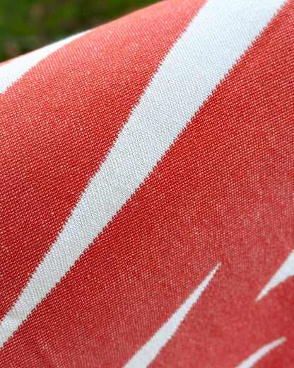 NAVUCKO Baumwoll-Decke AMORE, Weiß/Rot Aufgeweckt