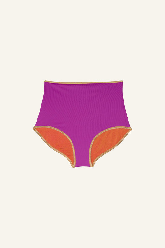 Highwaist Shorts Shine Papaya-Cassis