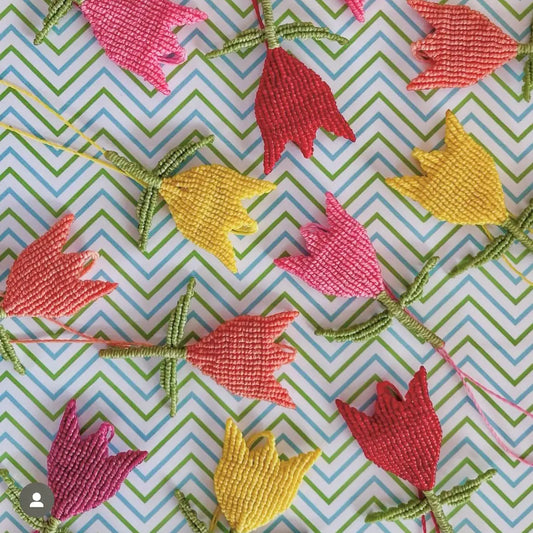 kdysign Bunte Tulpenanhänger Aufgeweckt