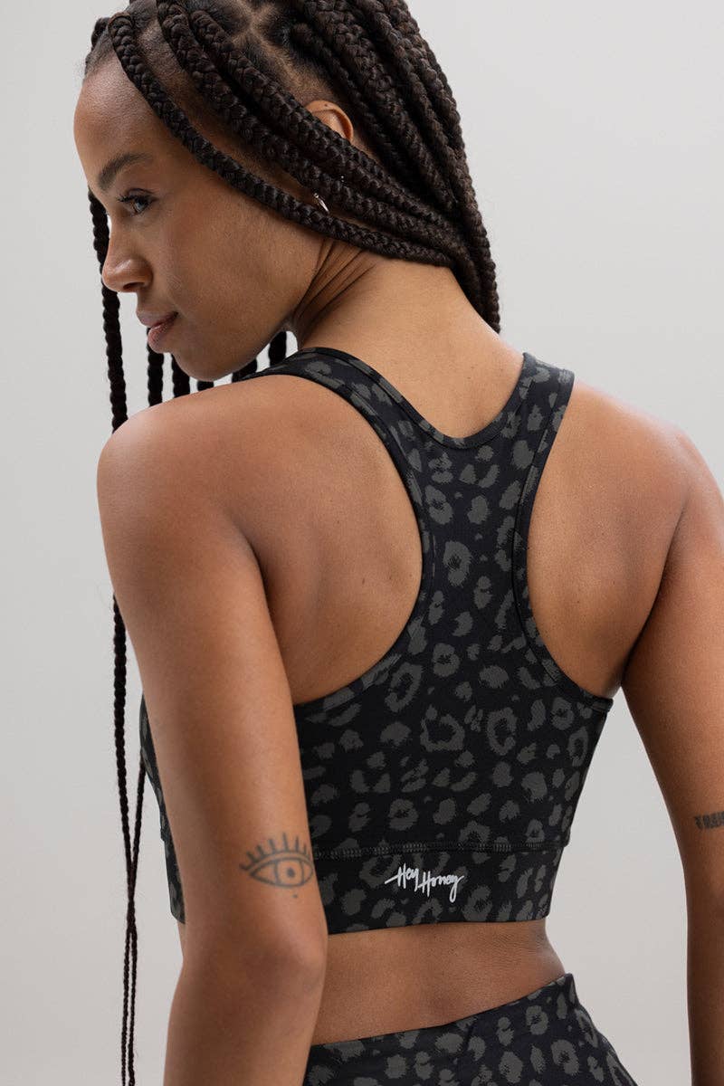 Hey Honey Racerback Bra LEO Black Aufgeweckt