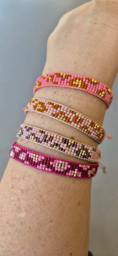 NINI magnifique Perlenarmband breit | verschiedene Farben Aufgeweckt