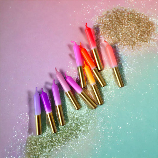 Pink Stories Baum Kerze | Dip Dye Little Star * Stille Sterne Aufgeweckt