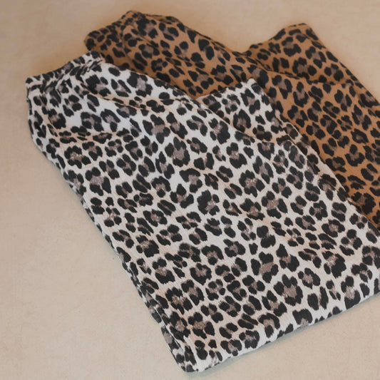 Bazaar Noir Musselin Hose Leo | Taupe | Vorbestellung Ende August Aufgeweckt