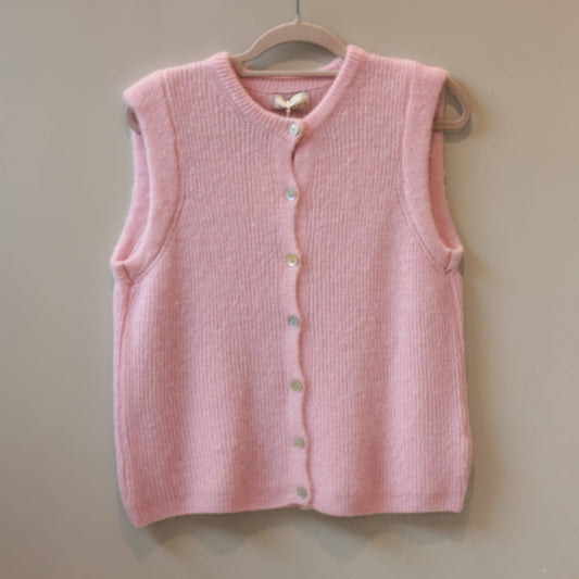 Bazaar Noir Strickweste Lena | Rosa hell Aufgeweckt