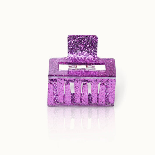 by Vivi. Haarspange Quadrat | Lavendel Glitzer Aufgeweckt