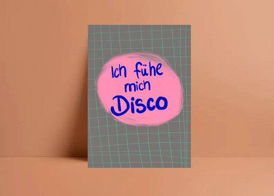 Ute Arnold / Hej.Ibiza Postkarte | Ich Fühl Mich Disco Aufgeweckt