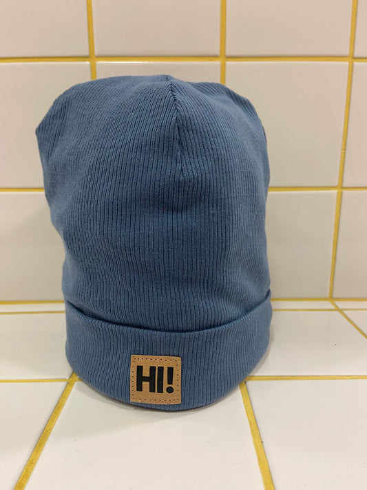 Heldentat Kindermütze | hi blau (Grösse 50–53 cm) Aufgeweckt