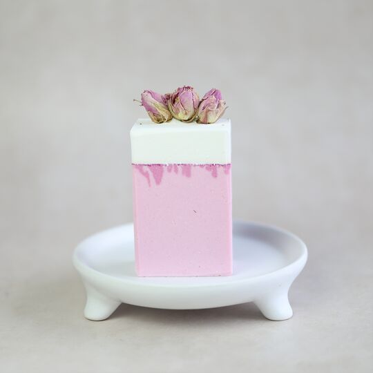 Seifenstück Handseife Rose Aufgeweckt
