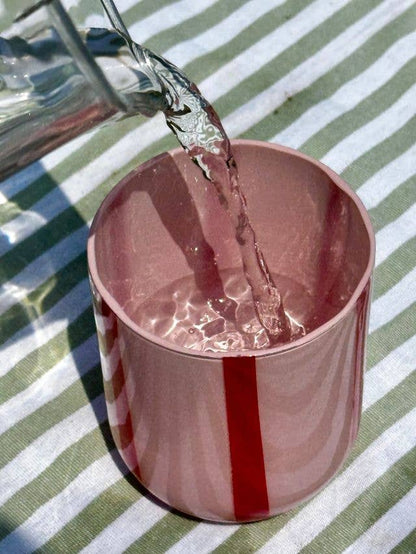 MÆGEN Glas | Atina – Rosa und Rot Aufgeweckt