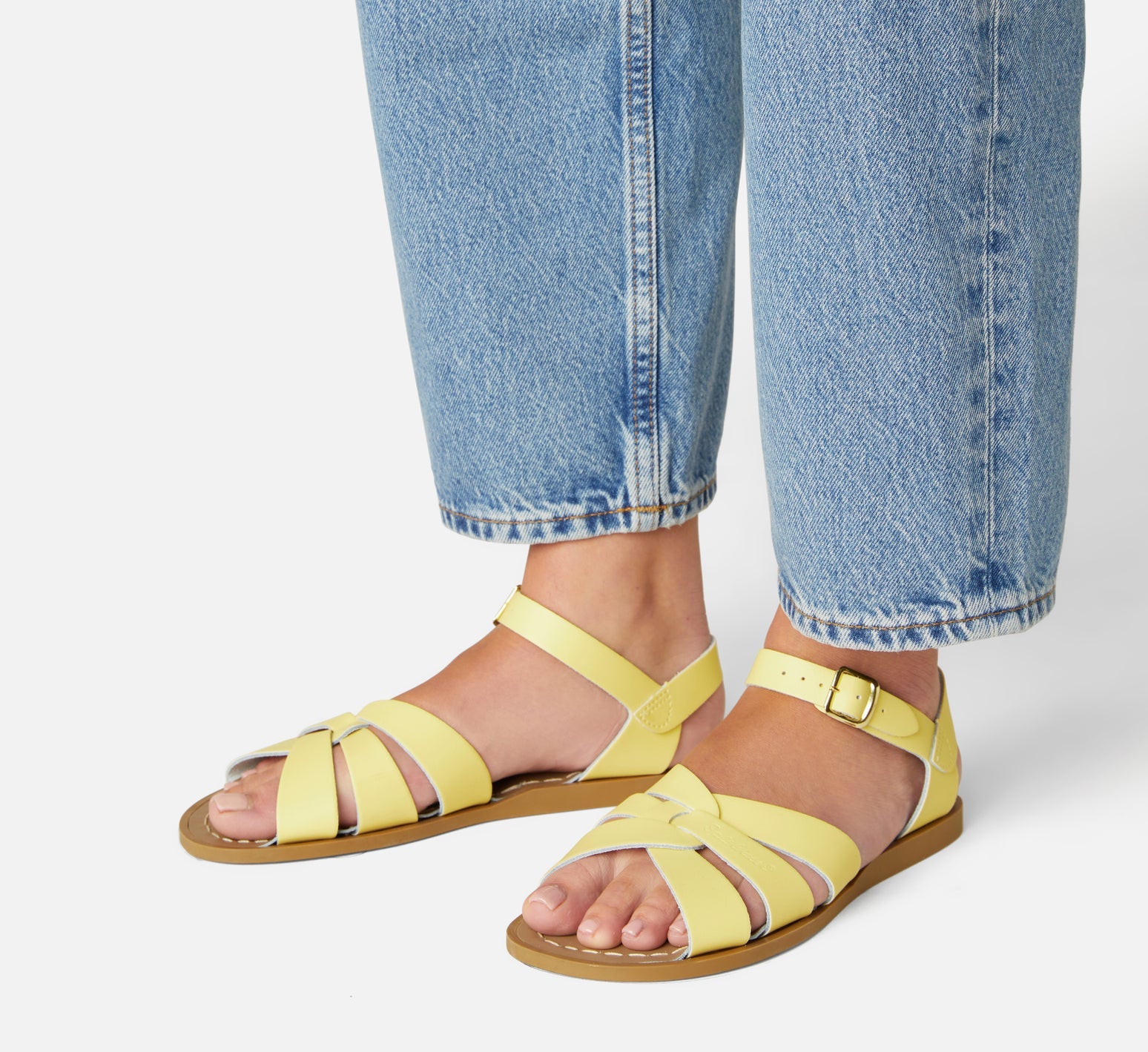 Salt-Water Sandals Sandale Original | butter yellow Aufgeweckt