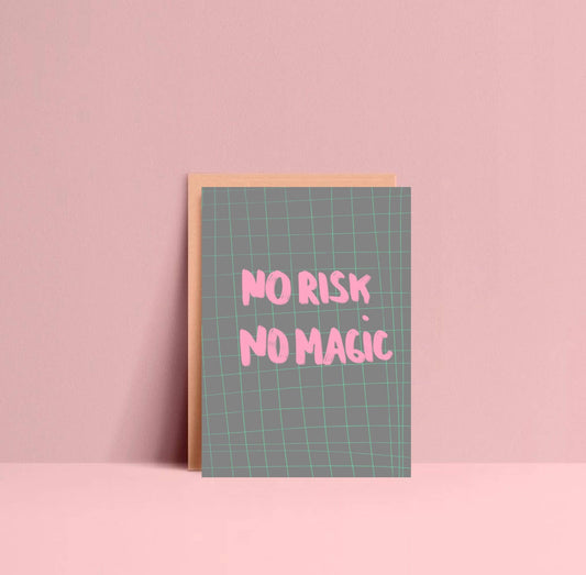 Ute Arnold / Hej.Ibiza Postkarte | No Risk No Magic Aufgeweckt
