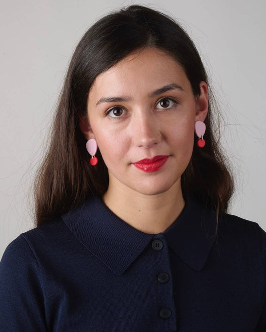 DELAROSA STUDIO Ohrstecker | Mini Rosa Aufgeweckt