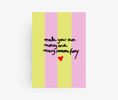 Ute Arnold / Hej.Ibiza Postkarte | Marry someone funny Aufgeweckt