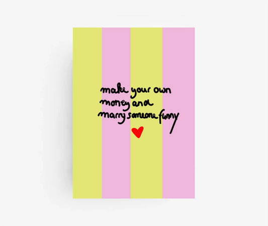 Ute Arnold / Hej.Ibiza Postkarte | Marry someone funny Aufgeweckt