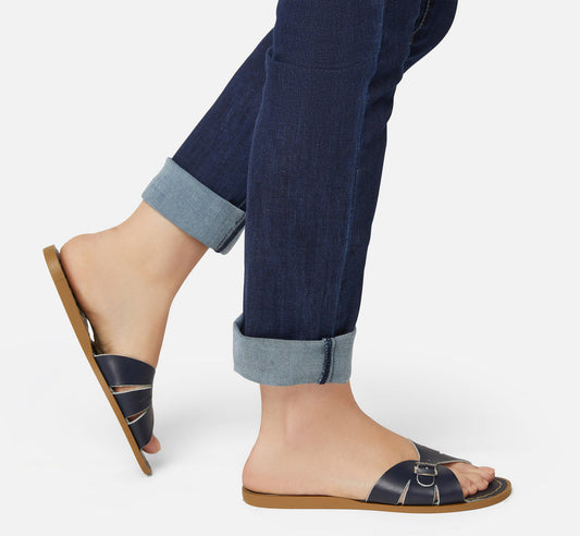 Salt-Water Sandals Sandale Classic Slide – Navy Aufgeweckt