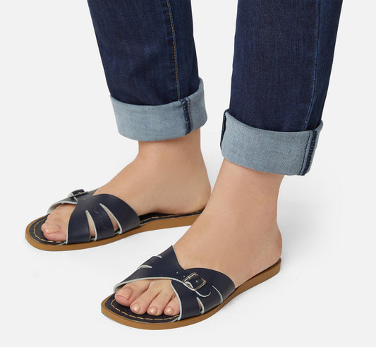 Salt-Water Sandals Sandale Classic Slide – Navy Aufgeweckt