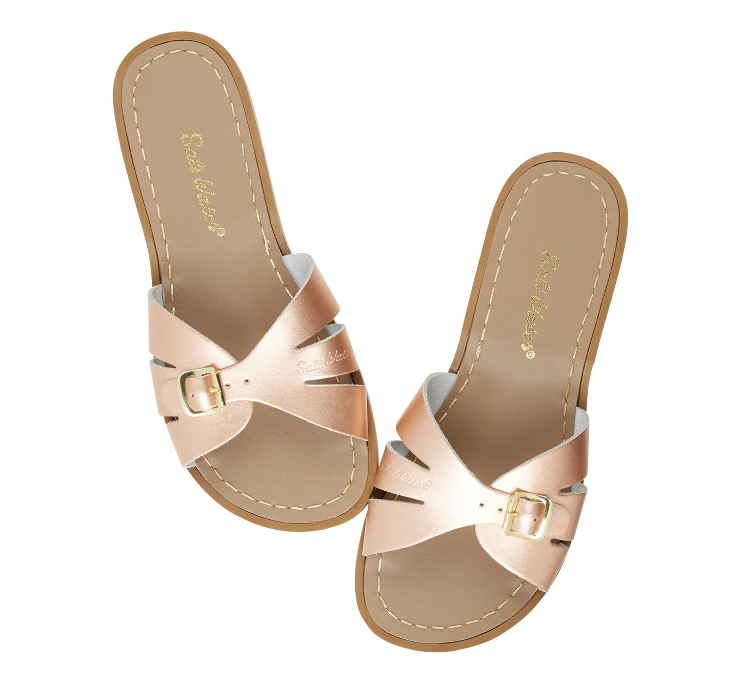 Salt-Water Sandals Sandale Classic Slides Adult | rose gold Aufgeweckt