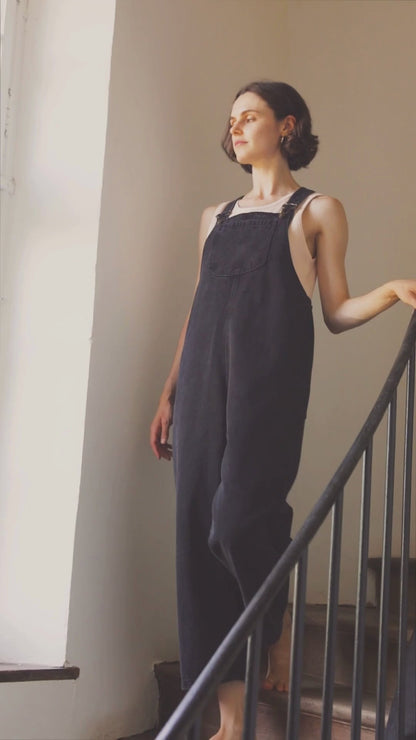 Poudre Organic Latzhose | Denim Noir | pre-order Mitte Juni Aufgeweckt
