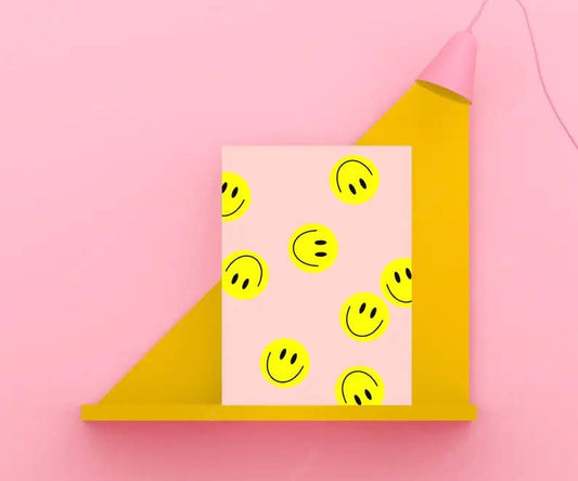 Ute Arnold / Hej.Ibiza Postkarte *Flying Smiley* Aufgeweckt