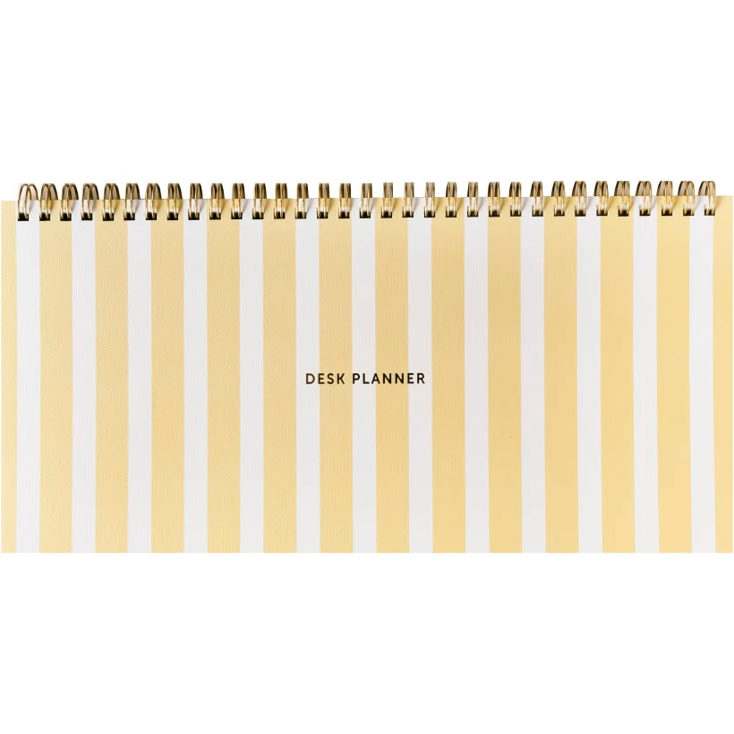 A-Journal Deskplanner – Stripes Yellow Aufgeweckt