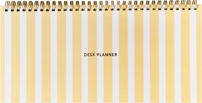 A-Journal Deskplanner | Stripes Yellow Aufgeweckt