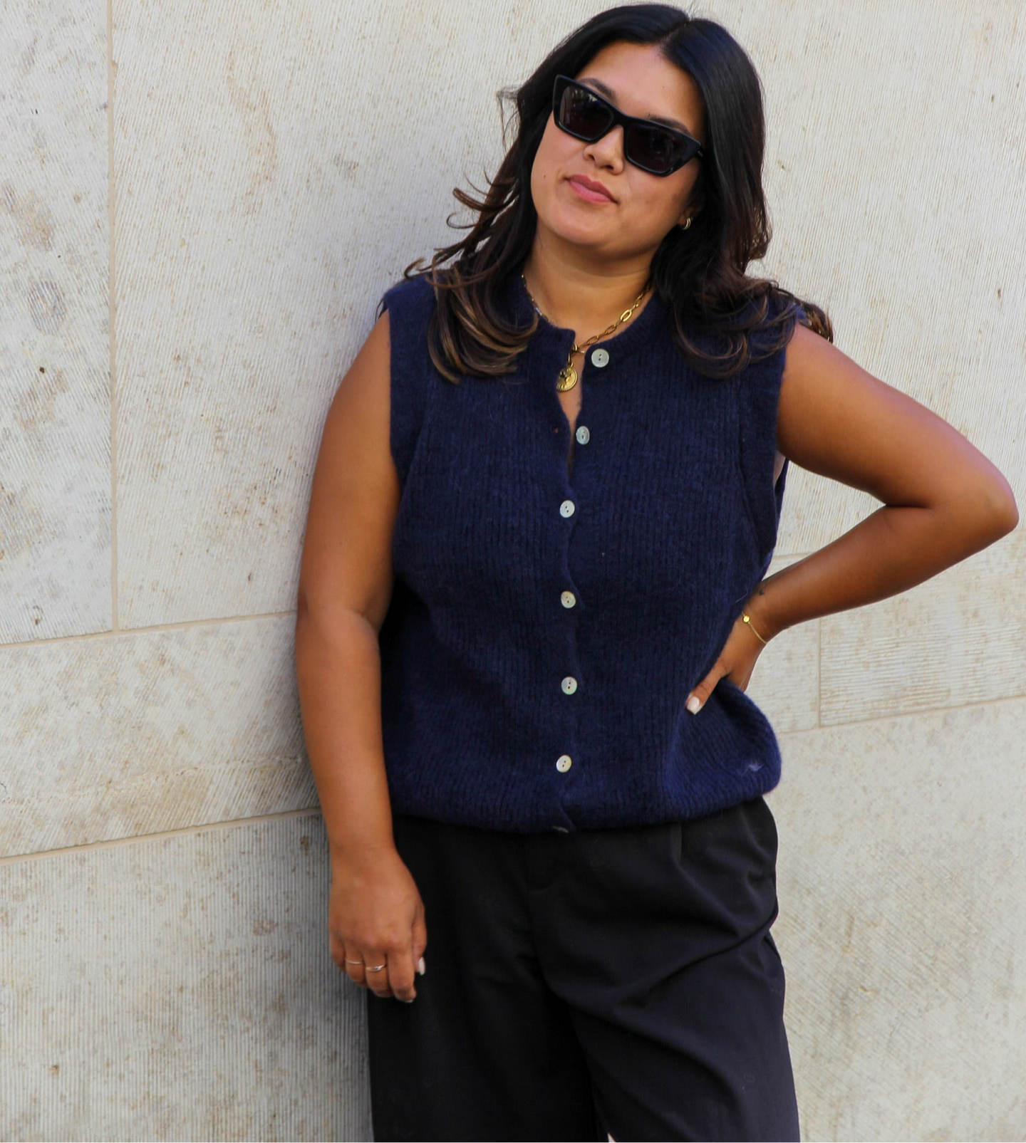 Strickweste Lena | Bordeaux