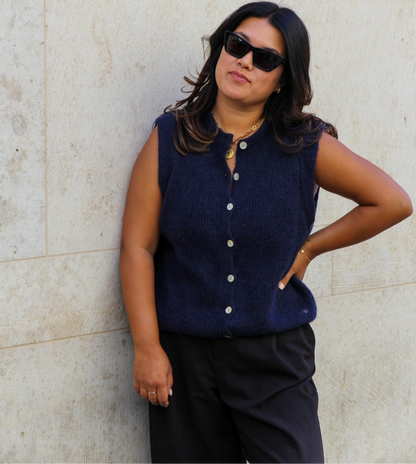 Strickweste Lena | Bordeaux