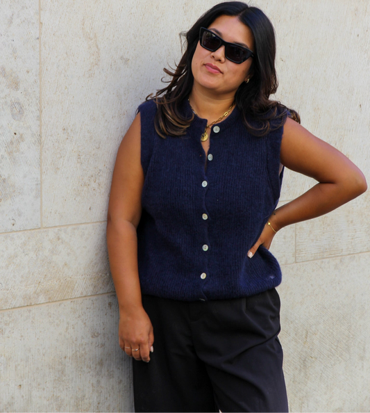 Strickweste Lena | Bordeaux