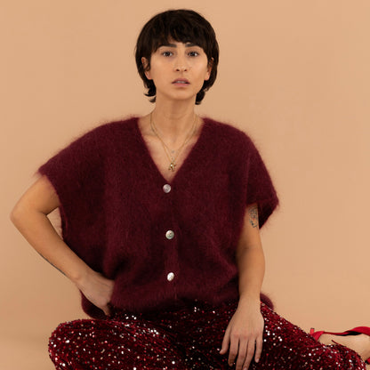 Bazaar Noir Oversized Weste Polly | Schwarz Aufgeweckt