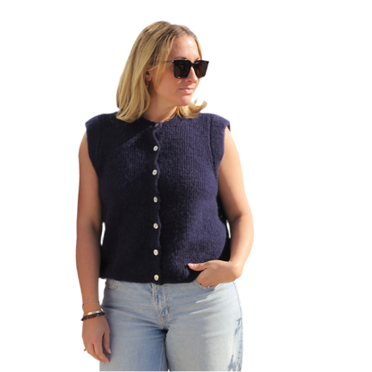 Bazaar Noir Strickweste „Lena“ | Gelb - Vorbestellung Mitte September Aufgeweckt