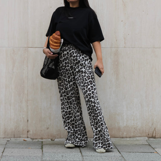 Bazaar Noir Musselin Hose Leo | Taupe | Vorbestellung Ende August Aufgeweckt