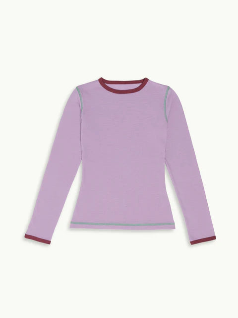 Happymess Wollene Unterwäsche Longsleeve - Purple Shade Aufgeweckt