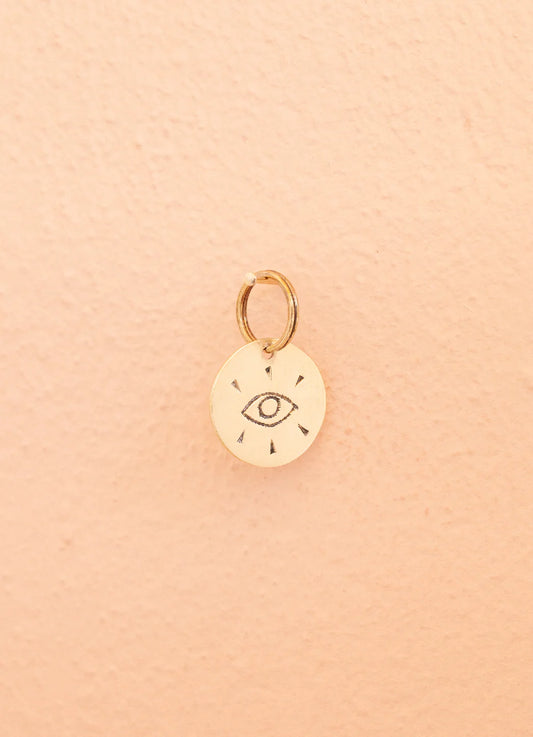 Keytag Mini – Eye (Gold)